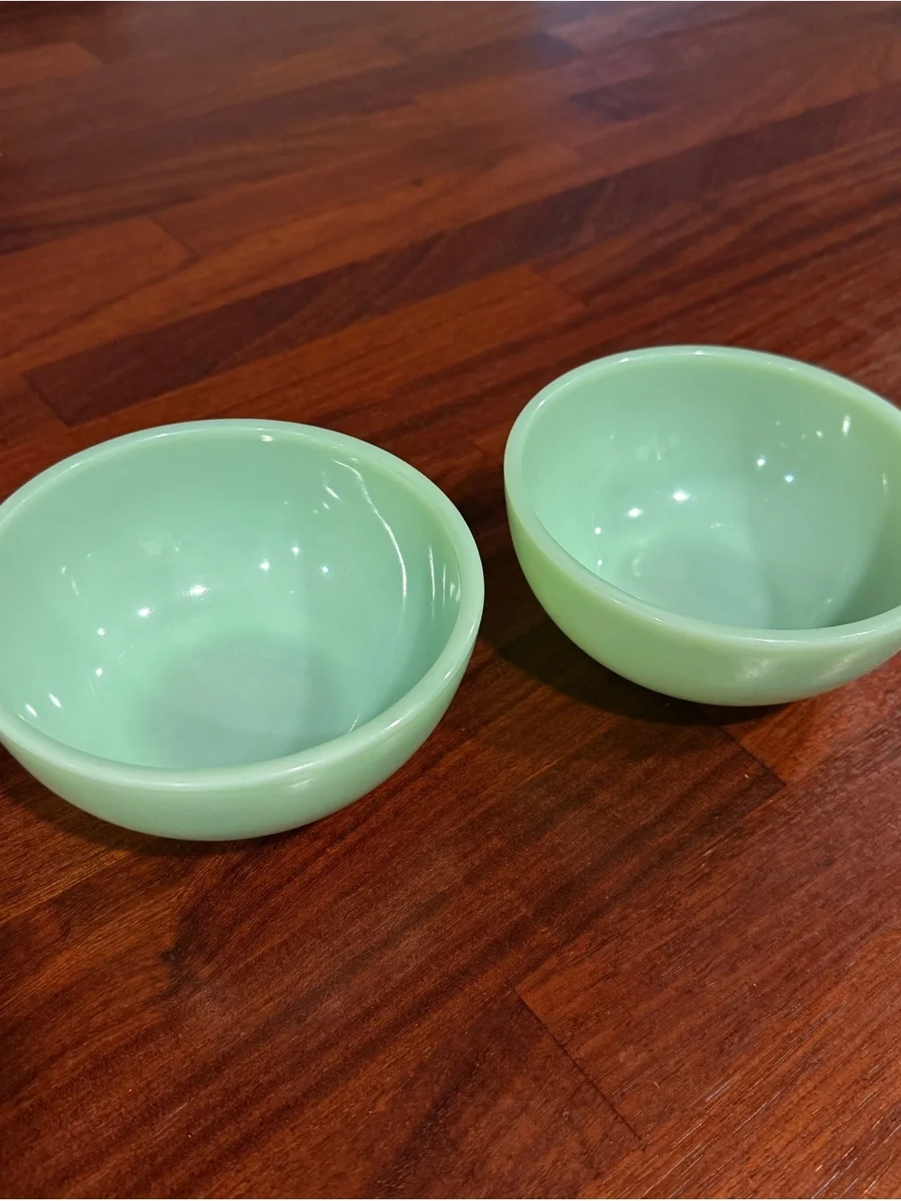Fire King Made in US Jadeite Serving Bowls - Set of 2